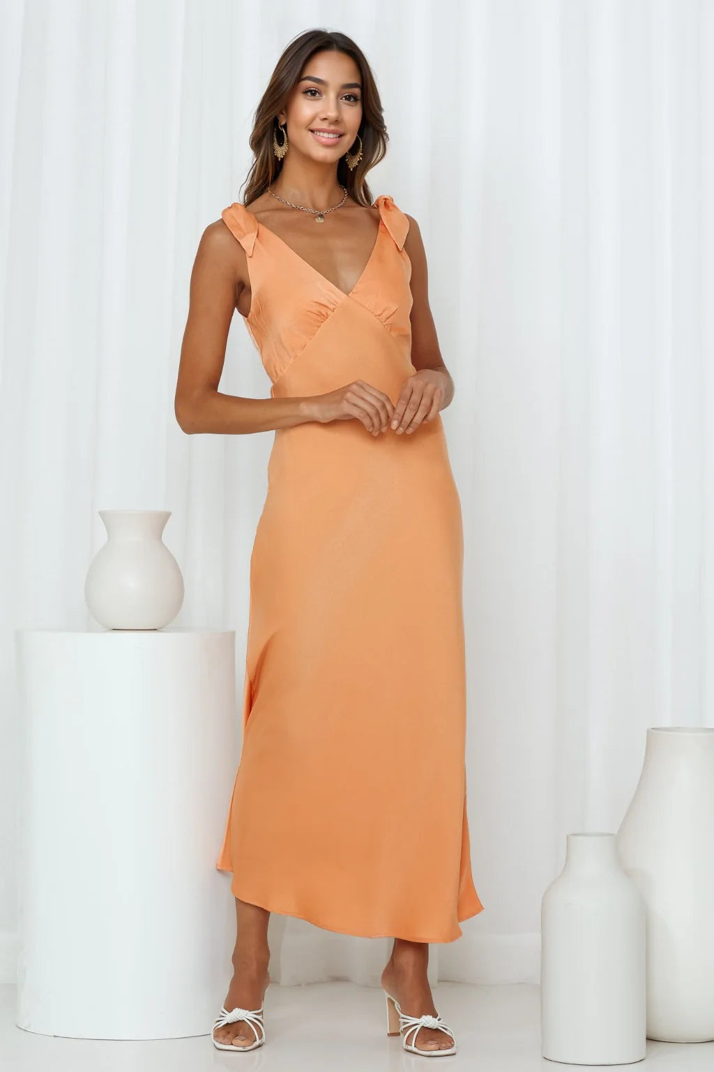 Women's Workout Clothing Spark It Maxi Dress Orange