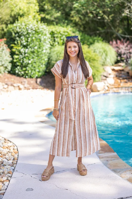 Unbeatable Prices Mocha Cream Latte Maxi Dress