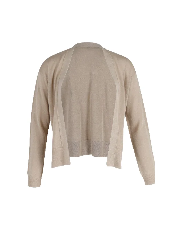 Women's Clothing Sets Vanessa Bruno Open Front Cardigan in Beige Linen