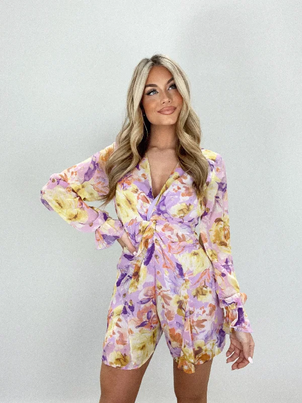 Elegant Clothing For Women Golden Lilac Romper
