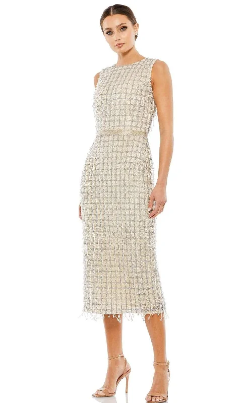 Affordable Women's Clothing Mac Duggal Cocktail - 5471D Jewel Knee-Length Dress