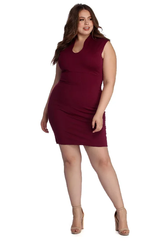 Vintage-Inspired Women's Clothes Plus Classic Stylish Midi Dress