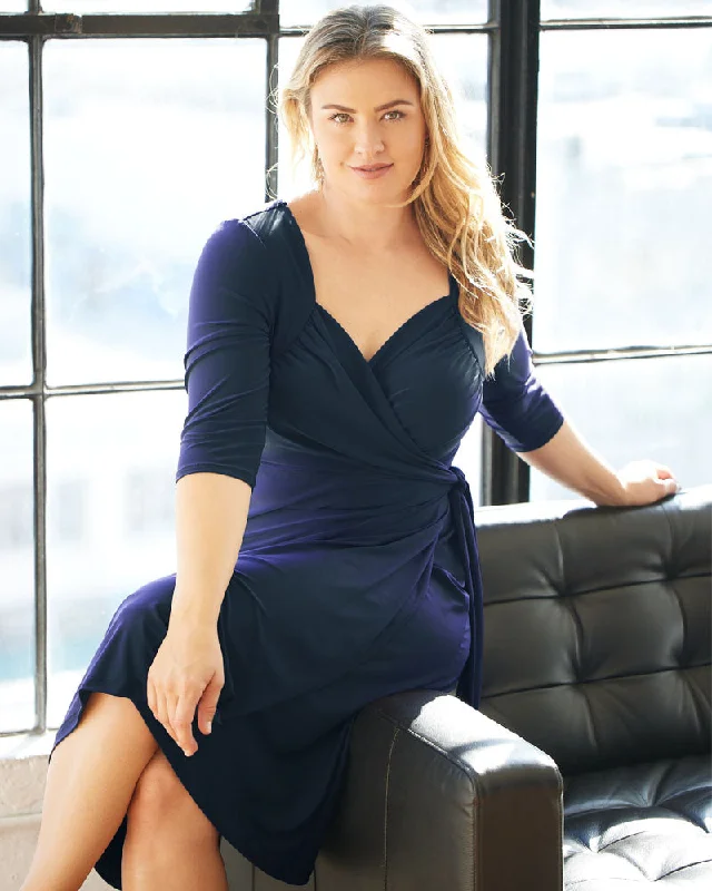 Women's Workout Clothing Sweetheart Knit Wrap Dress - Sale!