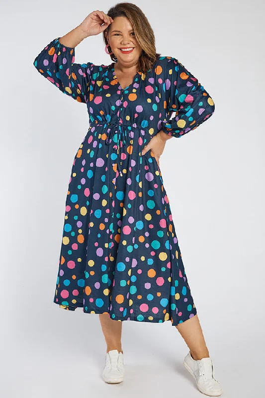 Chic Clothing For Women Kloe Multi Spot Dress