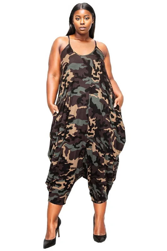 Women's Formal Wear Montana Camo Pocket Jumpsuit