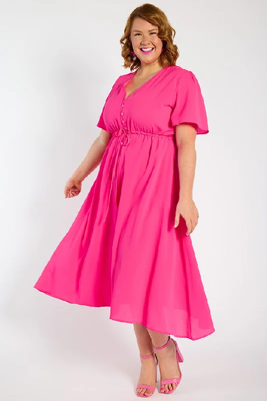 Trendy Athleisure Clothing For Women Marley Hot Pink Dress