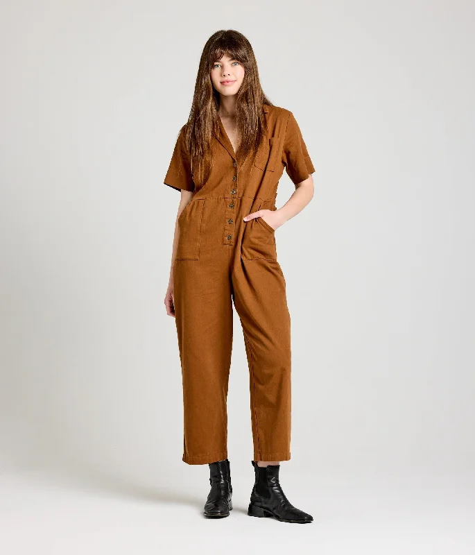 Crazy Price Slashing Gemini Jumpsuit - Spice