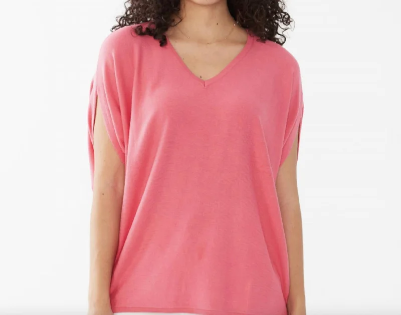 Vintage Clothing For Women Poncho Sweater In Flamingo