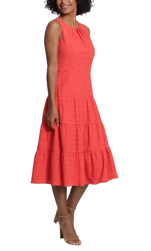 Forward Trendsetter London Times T6138M - Tea Length Tiered A-Line Dress