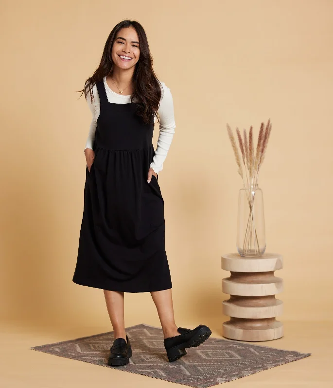 Chic Casual Wardrobe Essentials Doris Dress - Black