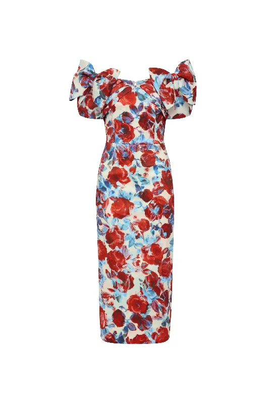 Easygoing Women's Style Fleurette Midi Dress