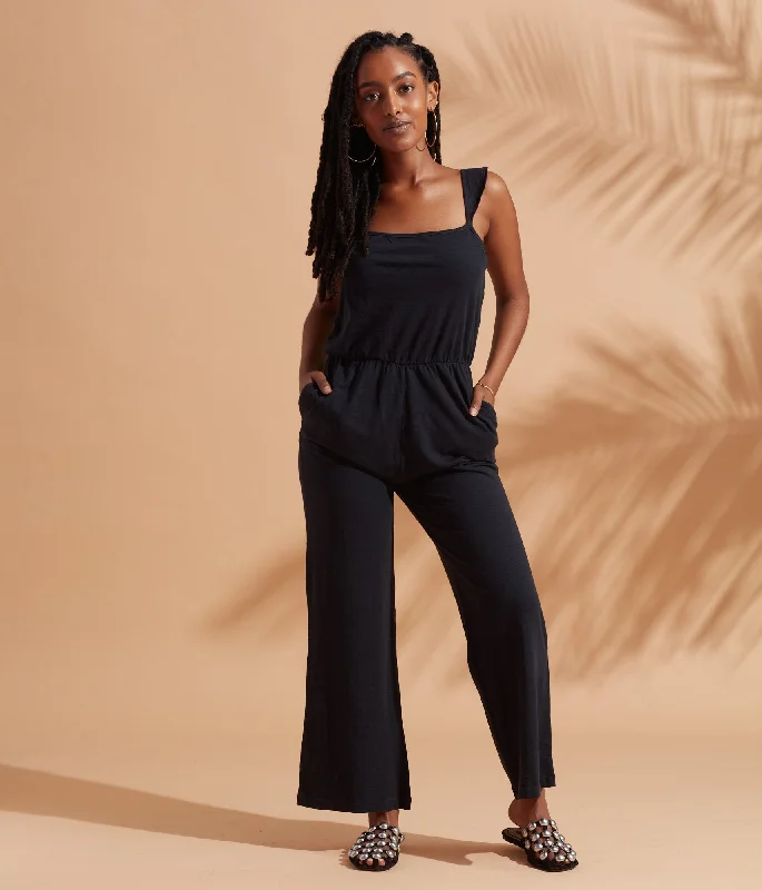 Shop Ladies Clothes Archie Jumpsuit - Washed Black