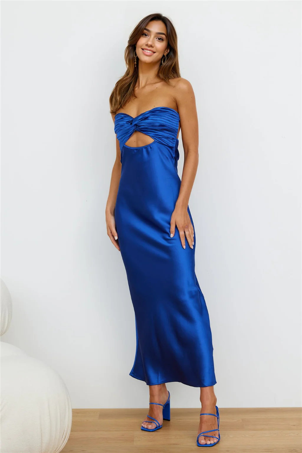 Women's Clothing For Outdoor Activities Curious Heart Maxi Dress Royal Blue