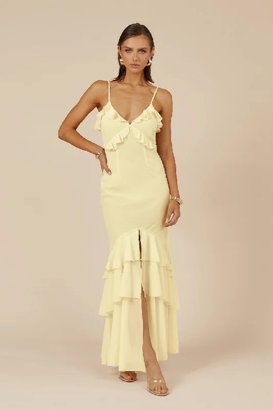 Best Clearance Sales Right Now NAMARI MAXI DRESS - LEMON