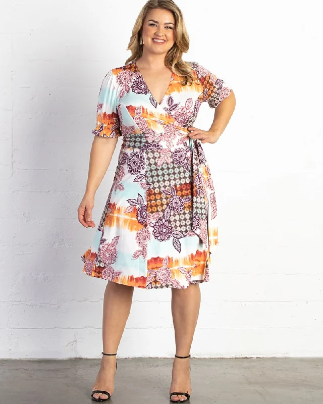 Women's Clothing For Travel Tuscan Tie Wrap Dress - Final Sale!