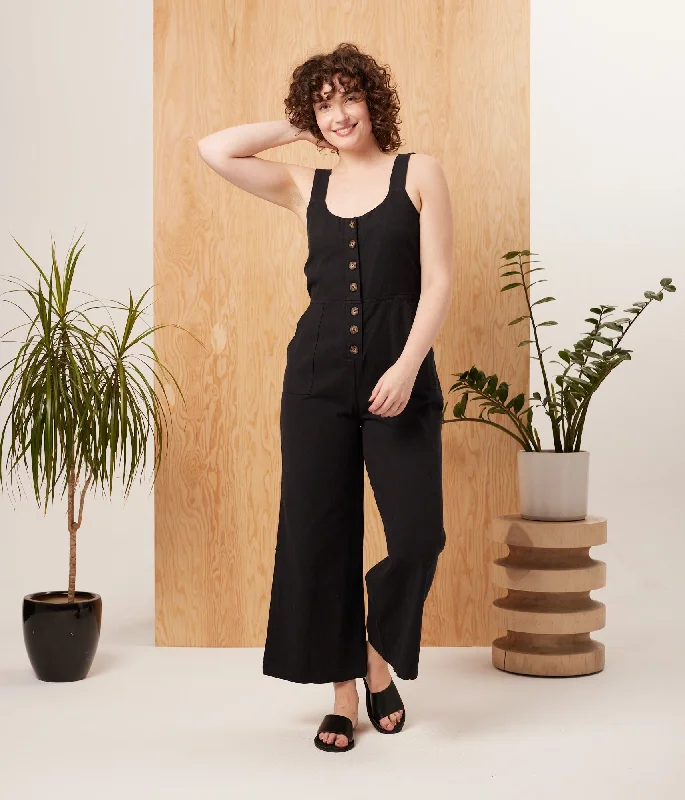 Women Wear Online Starlette Jumpsuit - Black