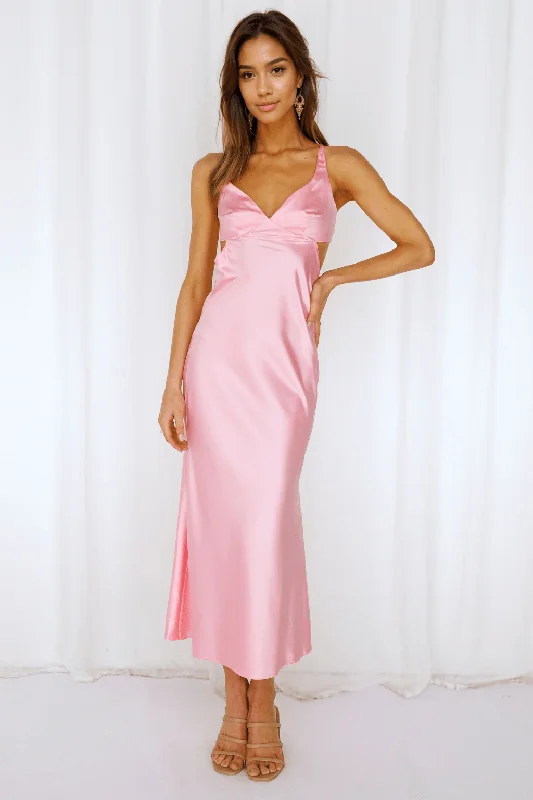 Women's Clothing For Casual Outings Chelsea City Midi Dress Pink