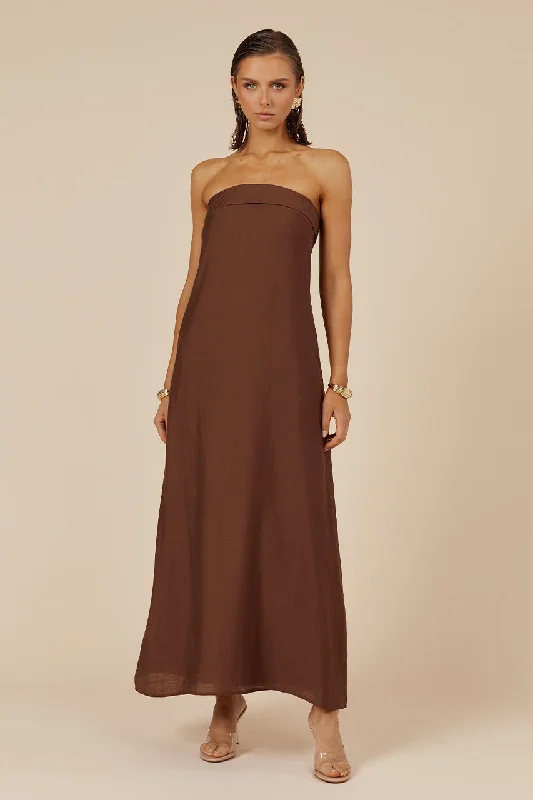 Bundle Offer SAPHIRA MAXI DRESS - CHOCOLATE