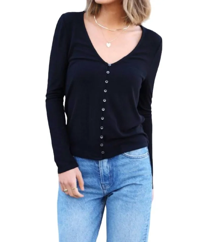 Women's Workout Clothing Dee Dee Cardigan In Black