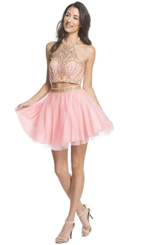 VIP Member Discount Aspeed Design - Dazzling Two Piece A-line Homecoming Dress