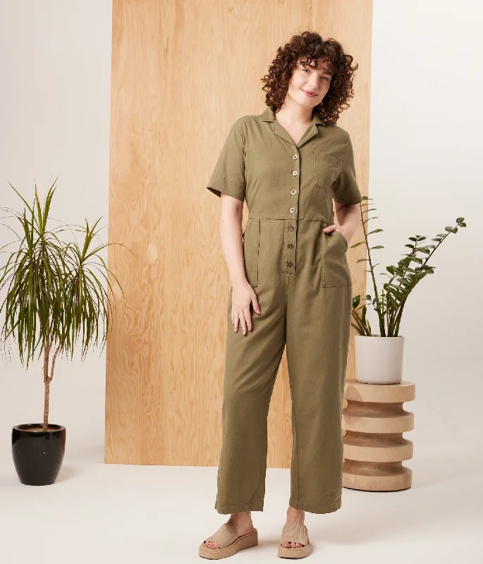 Daily Deals Gemini Jumpsuit - Army