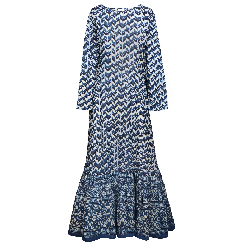 Timeless Women's Clothing Prisma Indigo Cotton Mermaid Dress