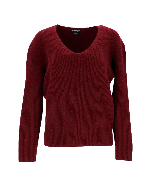 Women's Clothing For Special Occasions Tom Ford V-neck Sweater in Cashmere