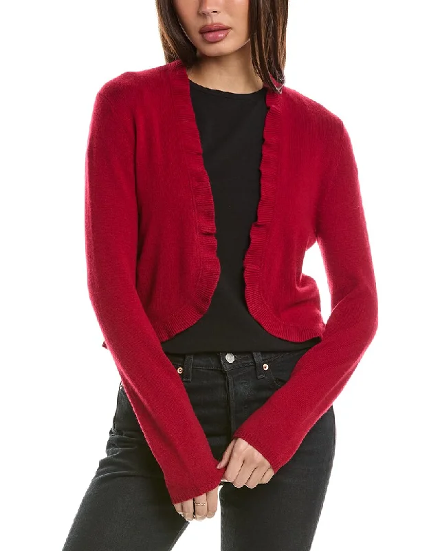 Women's Clothes For Work Hannah Rose Divine Ruffle Cashmere Bolero