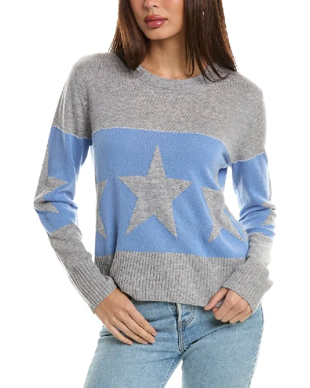 Casual Clothing For Women Hannah Rose Banded Star Wool & Cashmere-Blend Sweater