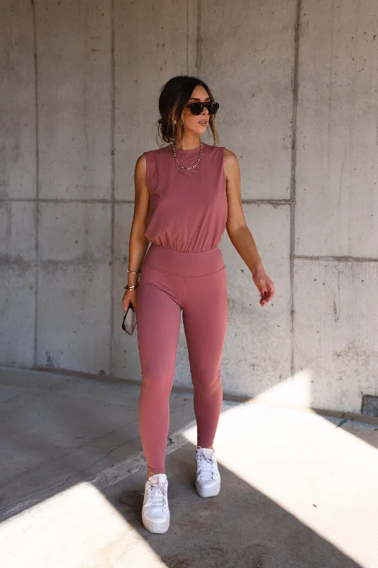 Affordable Fashion Clothing For Women Morning Stretch Jumpsuit