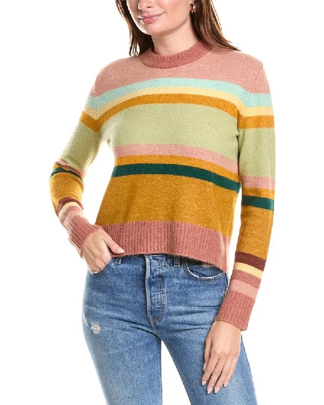 Women's Holiday Clothing 27 Miles Malibu Striped Wool & Alpaca-Blend Sweater
