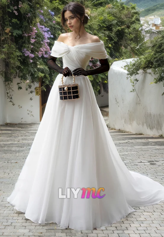Women's Clothing For Special Occasions Off-Shoulder Strapless Pleated A-Line Ball Gown Wedding Dress Women's Clothing For Special Occasions Off-Shoulder Strapless Pleated A-Line Ball Gown Wedding Dress