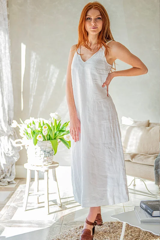 Women's Casual Wear Clothing Linen Slip Dress