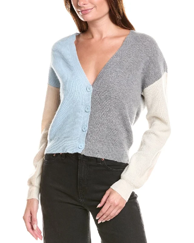 Stylish Clothes For Women 27 Miles Malibu Colorblock Cropped Cashmere Cardigan