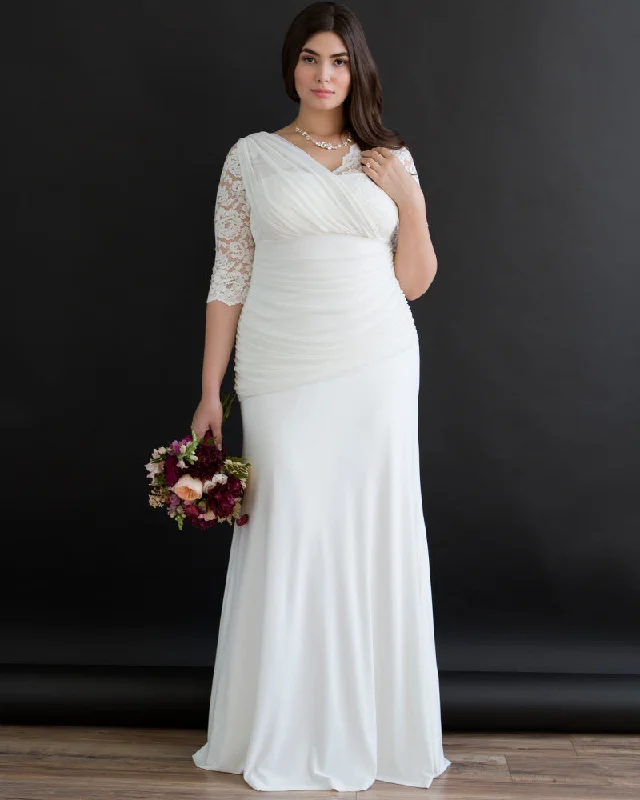 Stylish Outerwear Clothes For Women Elegant Aisle Wedding Gown
