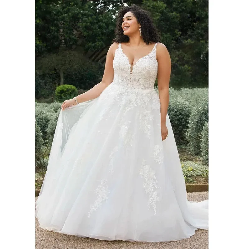 Fashion-Forward Women's Clothing Boho Elegant Wedding Dresses For Women Plus Size V-Neck Appliques Spaghetti Straps Lace Up Back Vestidos De Novia Fashion-Forward Women's Clothing Boho Elegant Wedding Dresses For Women Plus Size V-Neck Appliques Spaghetti Straps Lace Up Back Vestidos De Novia