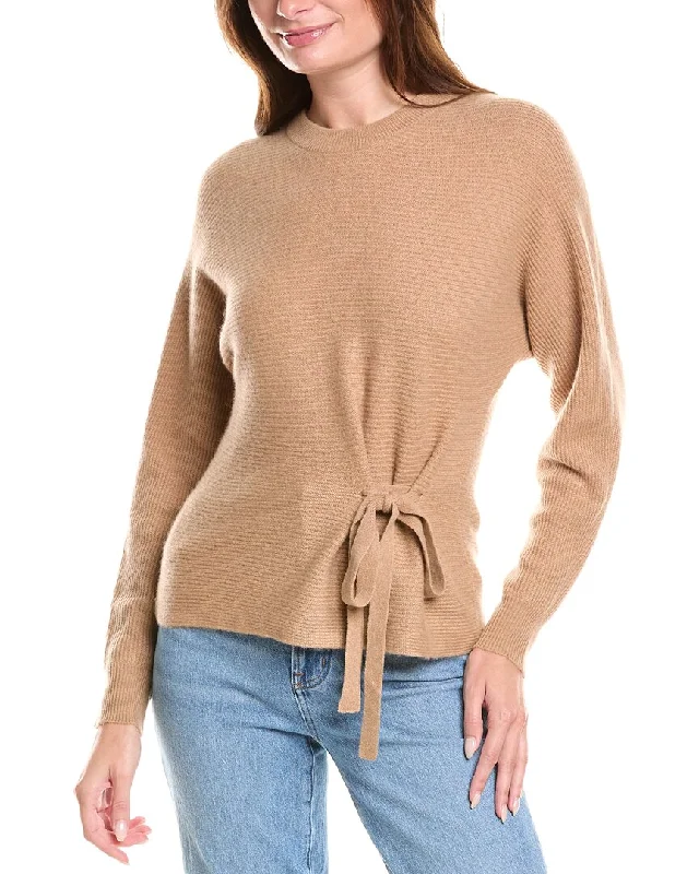 Women's Formal Clothes 27 Miles Malibu Tie Front Cashmere Sweater