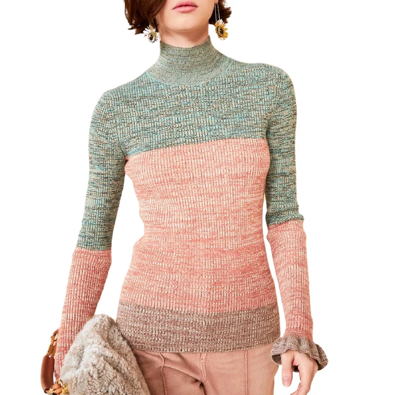 Women's Clothing For Outdoor Events Violette Turtleneck Sweater In Twilight