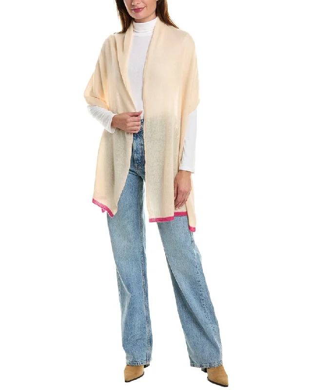 Fashionable Women's Clothing Portolano Flat Jersey Oblong Cashmere Wrap