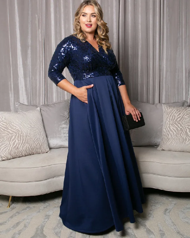 Sustainable Fashion Clothing For Women Paris Pleated Sequin Gown
