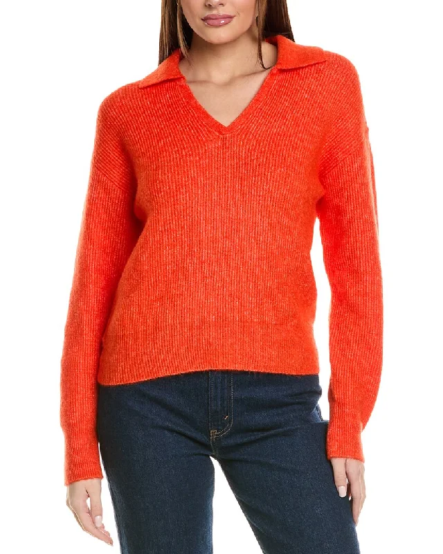 Sustainable Women's Clothing Michael Stars Stevie Collared Pullover