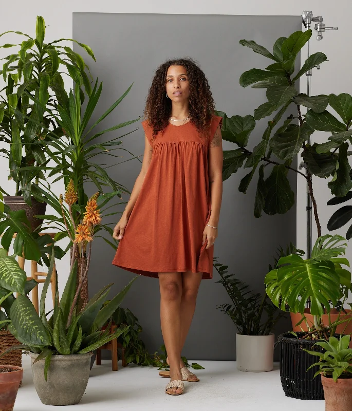 Trendy Aesthetics Luca Dress - Rust