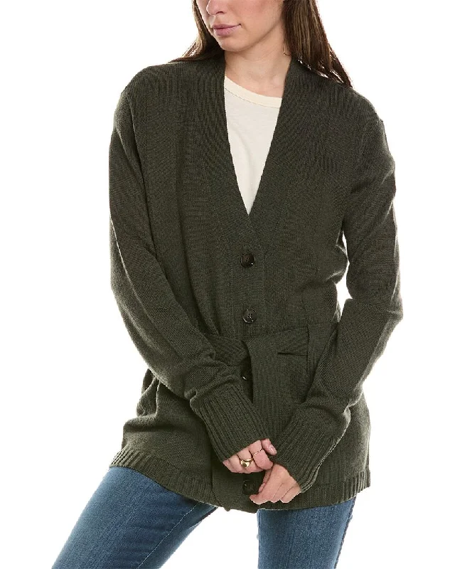 Women's Sporty Clothes THE GREAT The Wayward Wool-Blend Cardigan