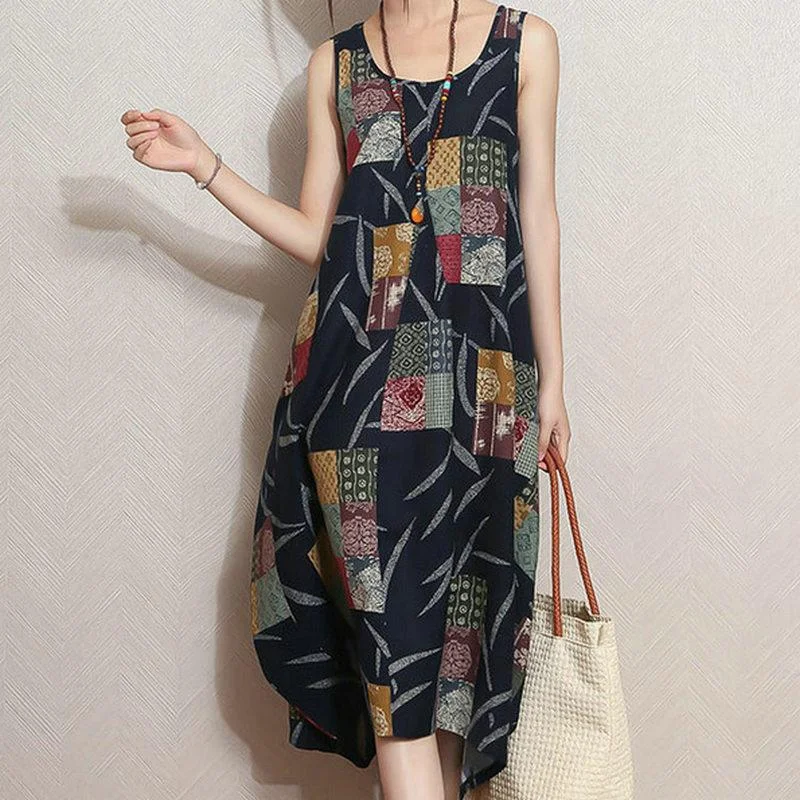 Charming Women's Clothes For Special Events Patchwork Lily Hippie Dress