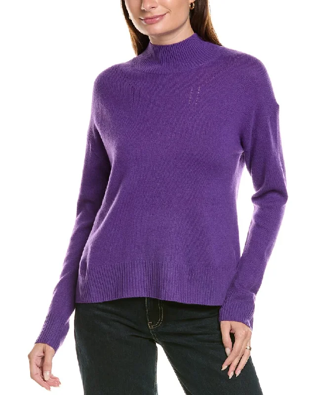 Affordable Fashion Clothing For Women Kier+J Turtleneck Wool & Cashmere-Blend Sweater