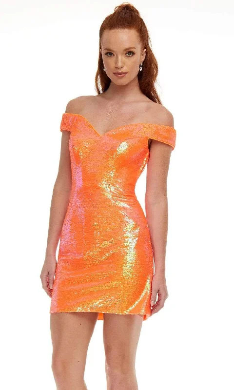 Hot Picks Ashley Lauren - 4445 Off Shoulder Sheath Cocktail Dress