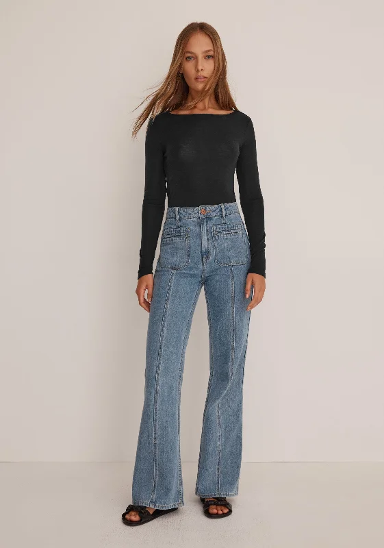 Summer Fashion Morri Merino Round Neck_Black