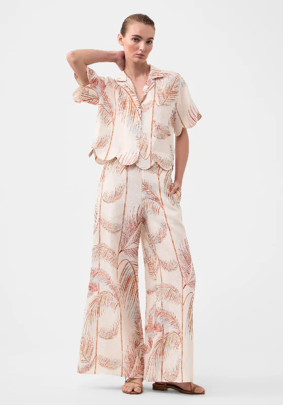 Chic And Edgy Rowie Linen Shirt_Print