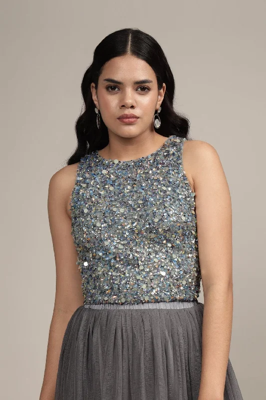 New Season Fashion Preview Sale Kimchi Top in Grey