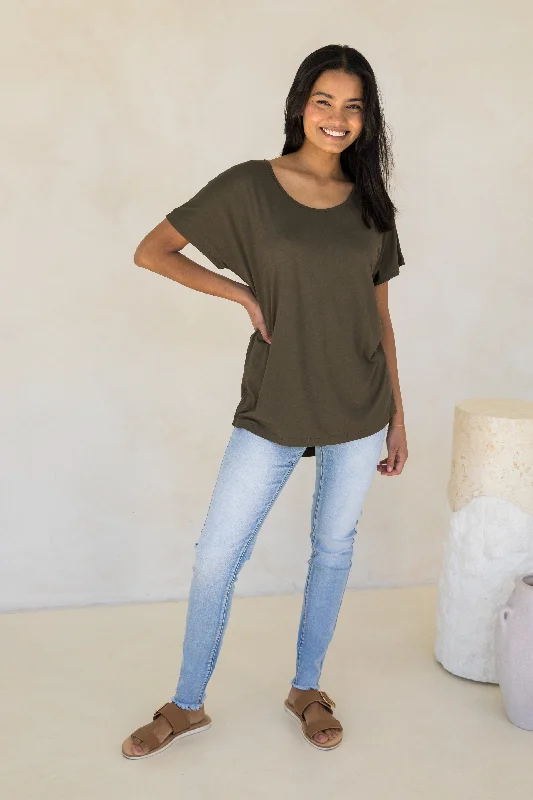 Special Offer For You Destiny Top | Moss Green
